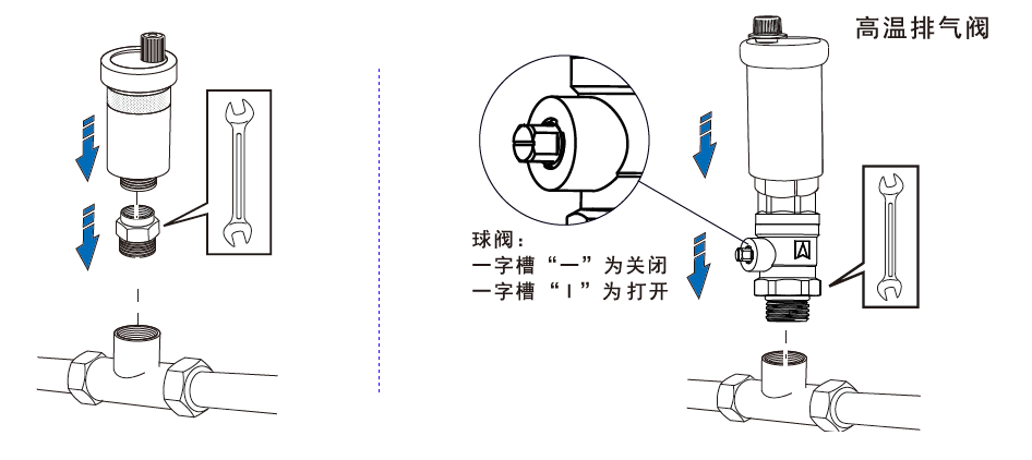安装排气阀